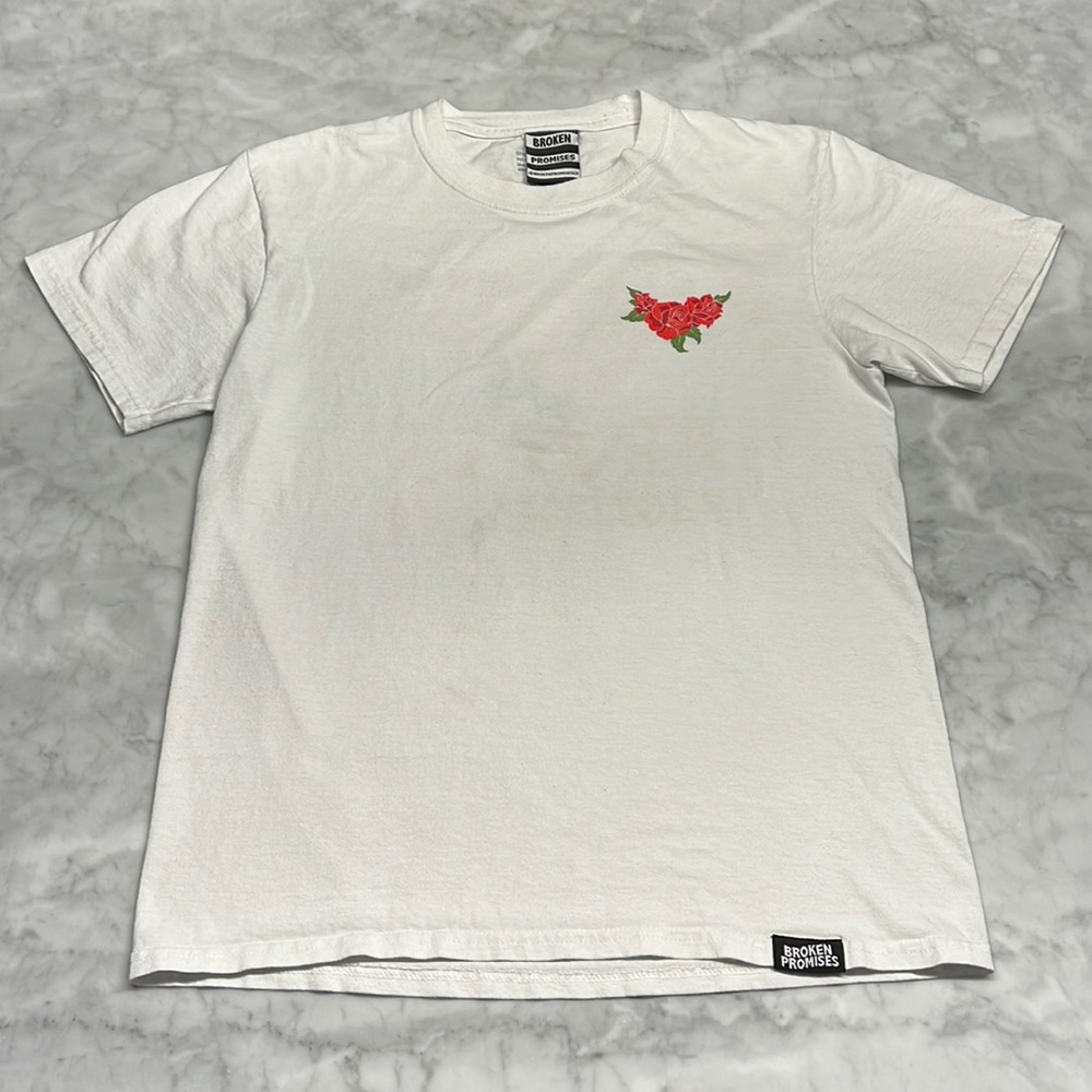 Broken promises skateboard company. Boys T-shirt. Large. Embrace your feelings